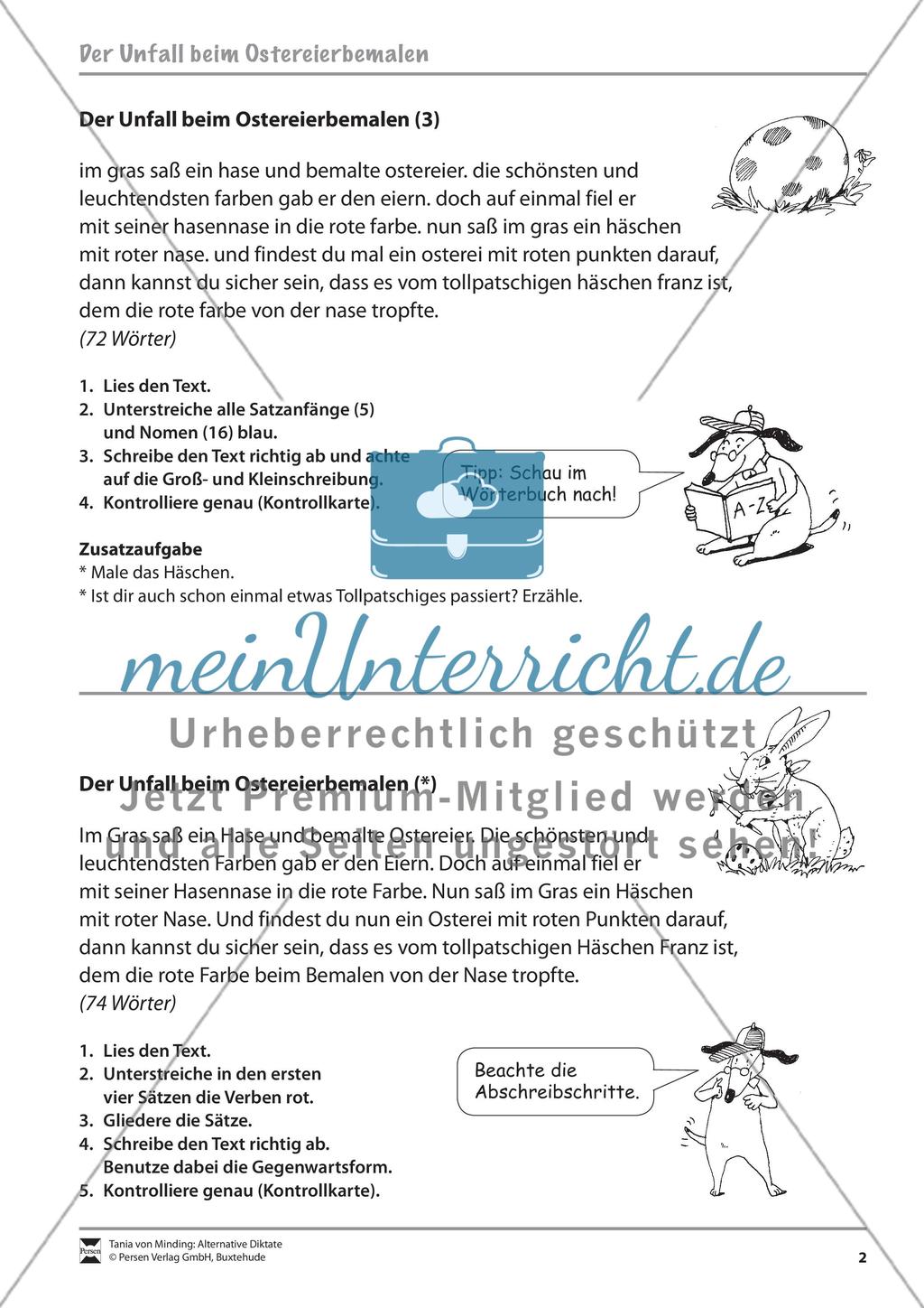Abschreibübungen zur Groß- und Kleinschreibung Preview 1