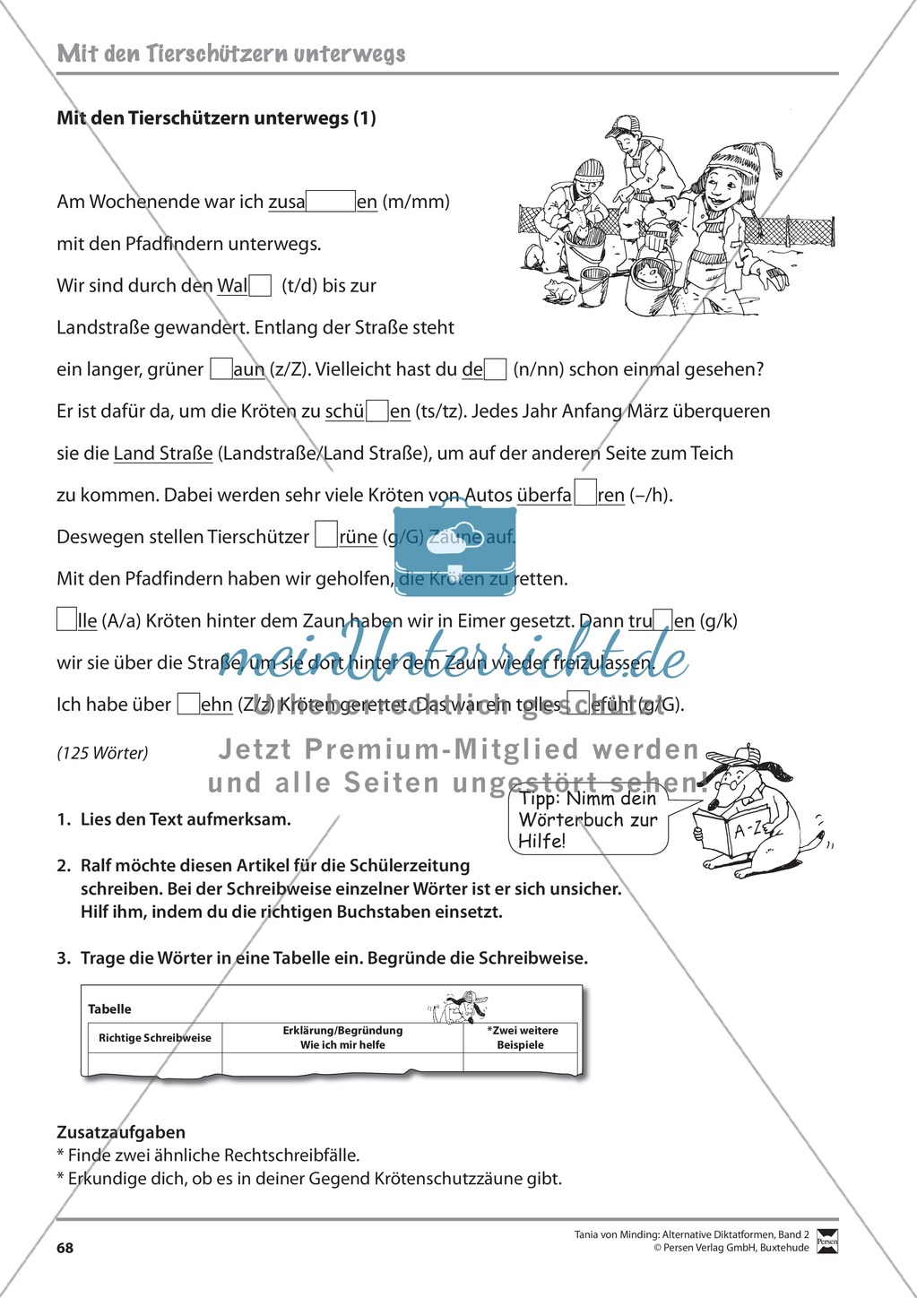 Kommentierte Diktate: Übungsblätter Preview 10