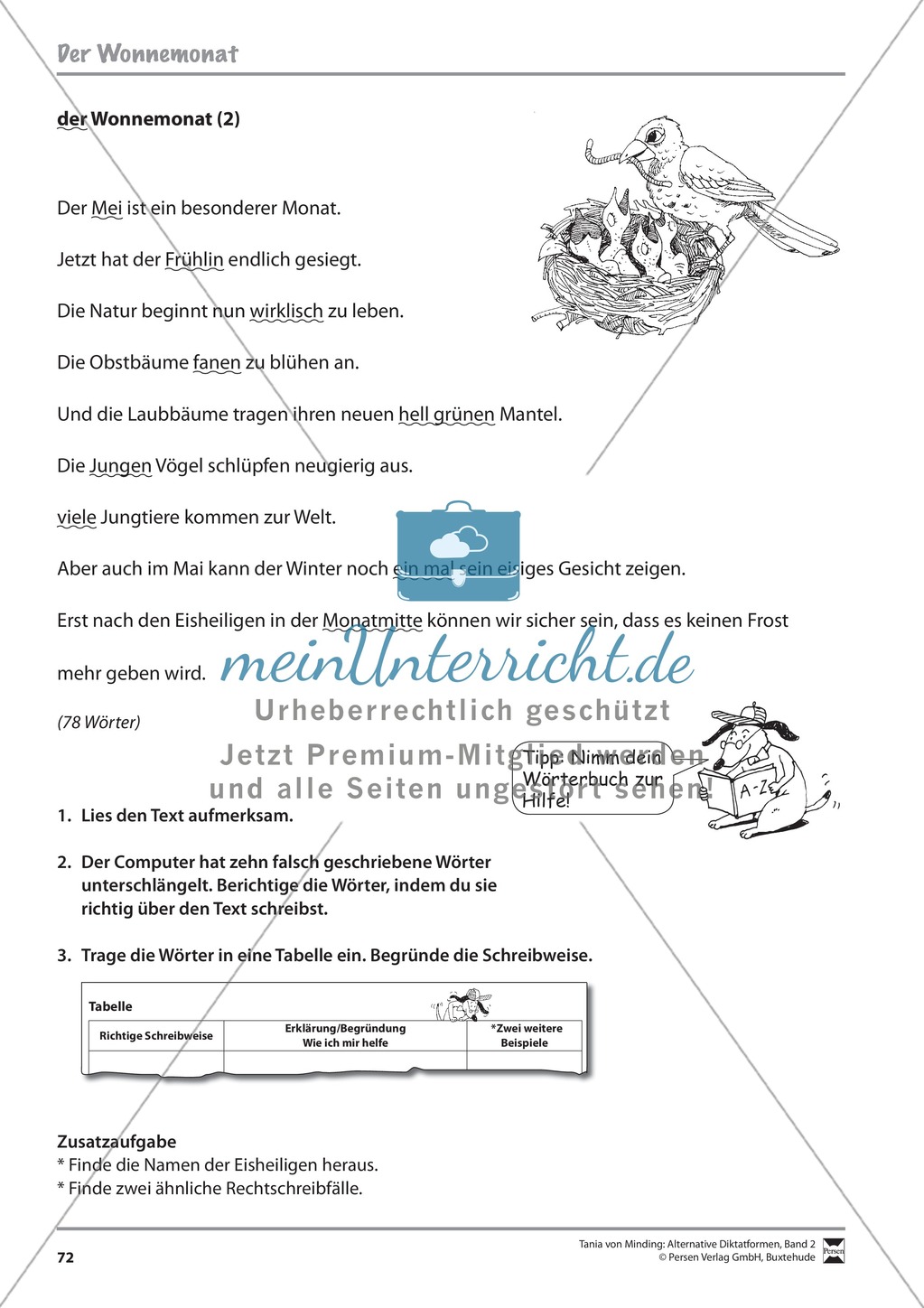 Kommentierte Diktate: Übungsblätter Preview 14