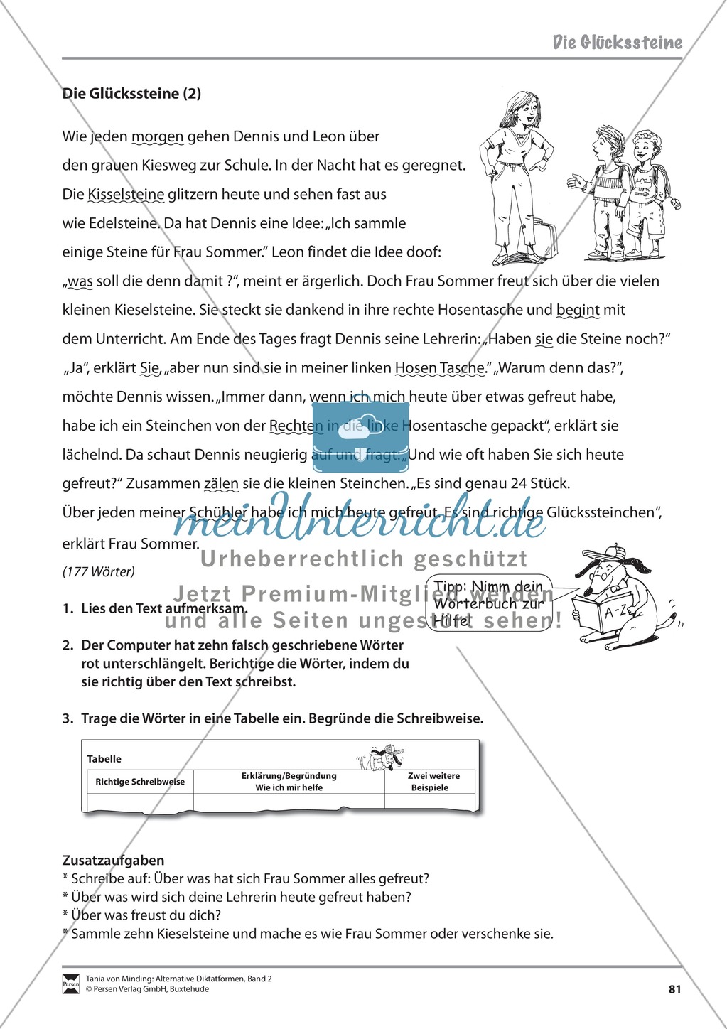 Kommentierte Diktate: Übungsblätter Preview 23
