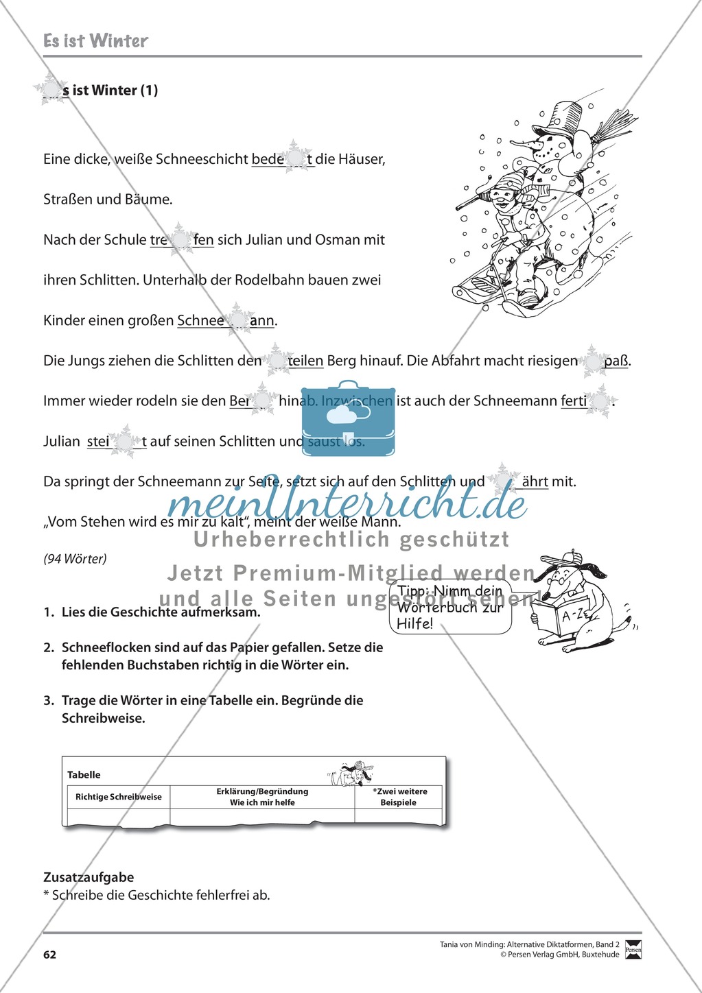 Kommentierte Diktate: Übungsblätter Preview 4