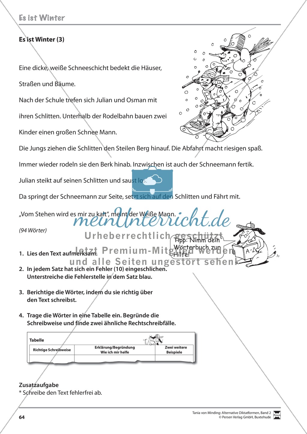 Kommentierte Diktate: Übungsblätter Preview 6
