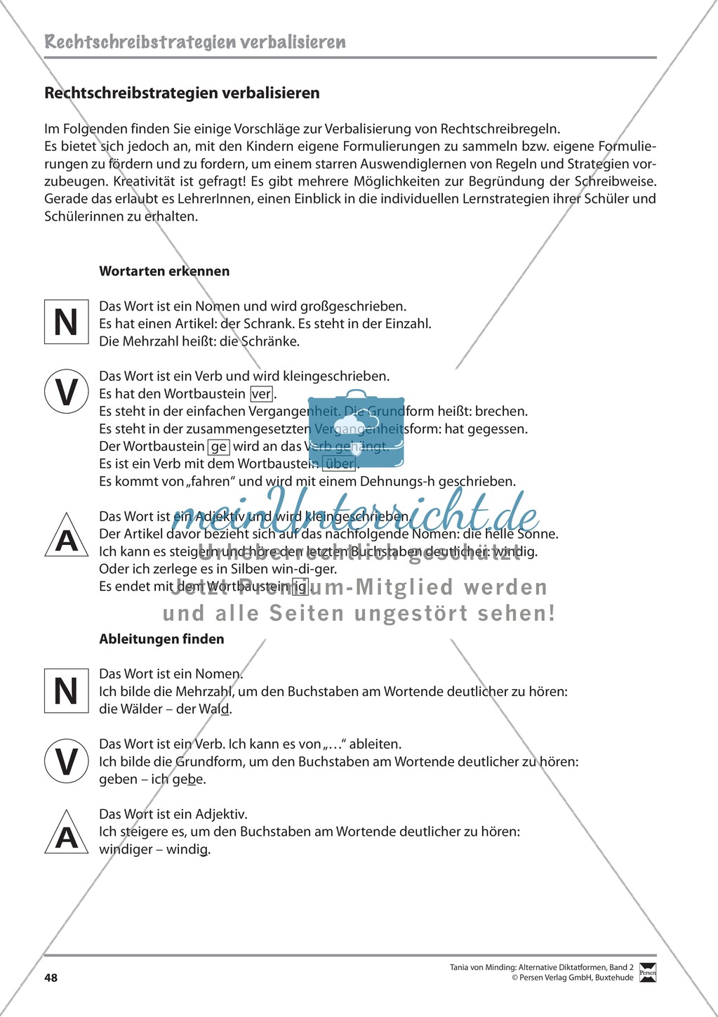 Strategiekarten, Merkkarte, Regeln Preview 1