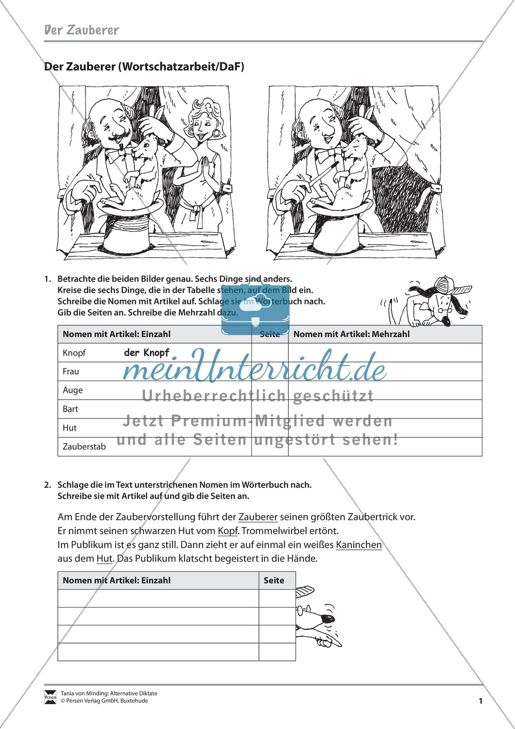 Wortschatzarbeit