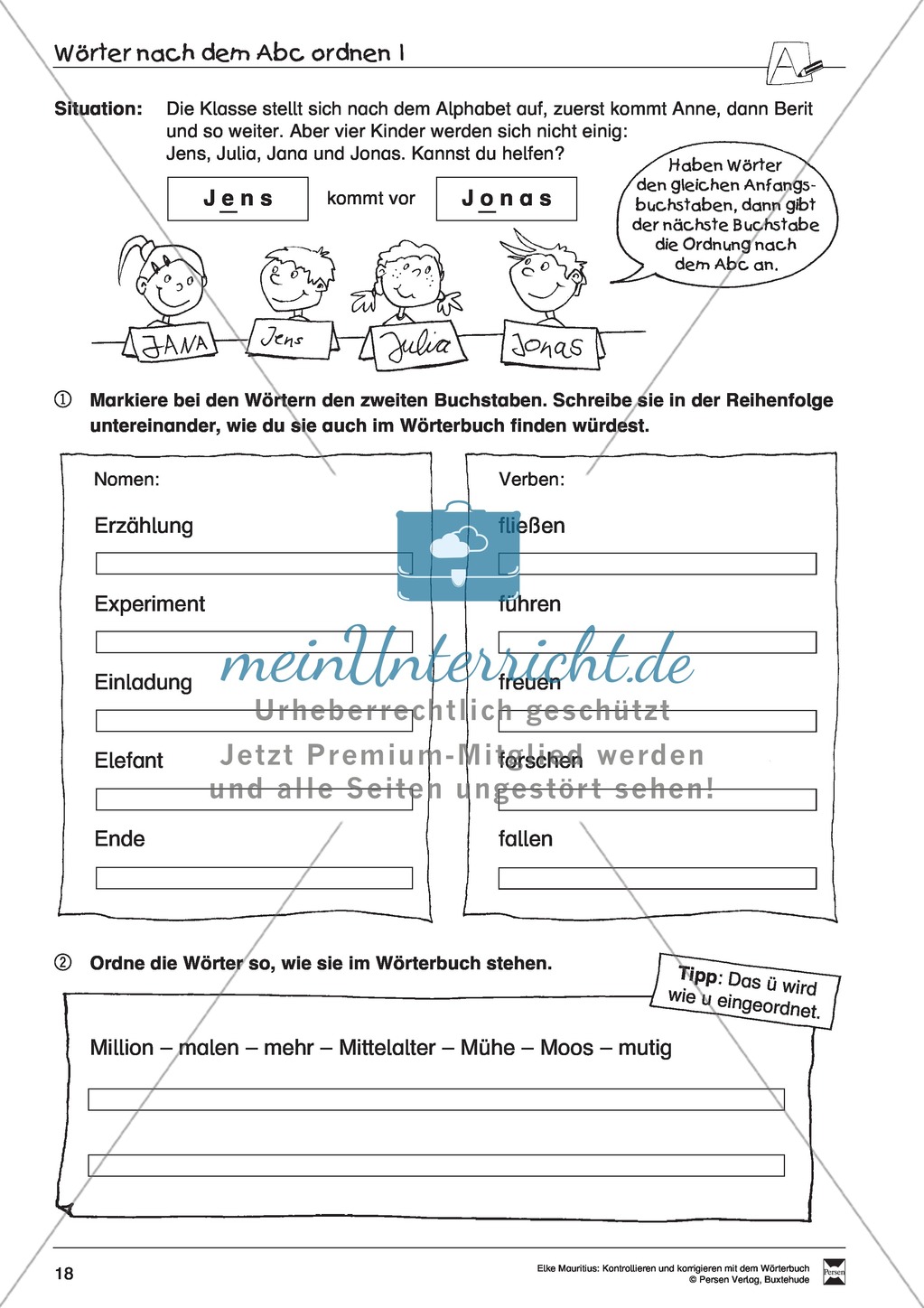 Arbeit mit dem Wörterbuch Preview 13
