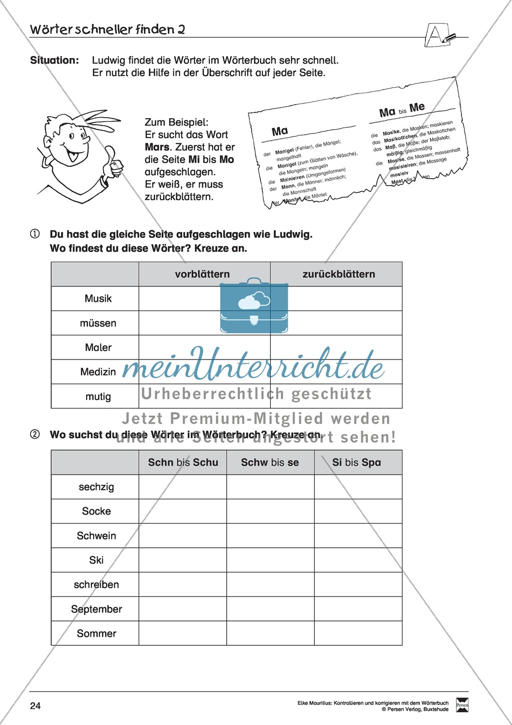 Arbeit mit dem Wörterbuch Preview 19