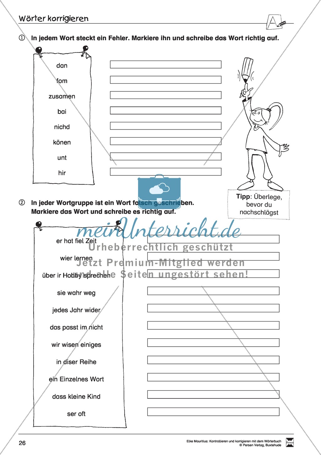 Arbeit mit dem Wörterbuch Preview 21