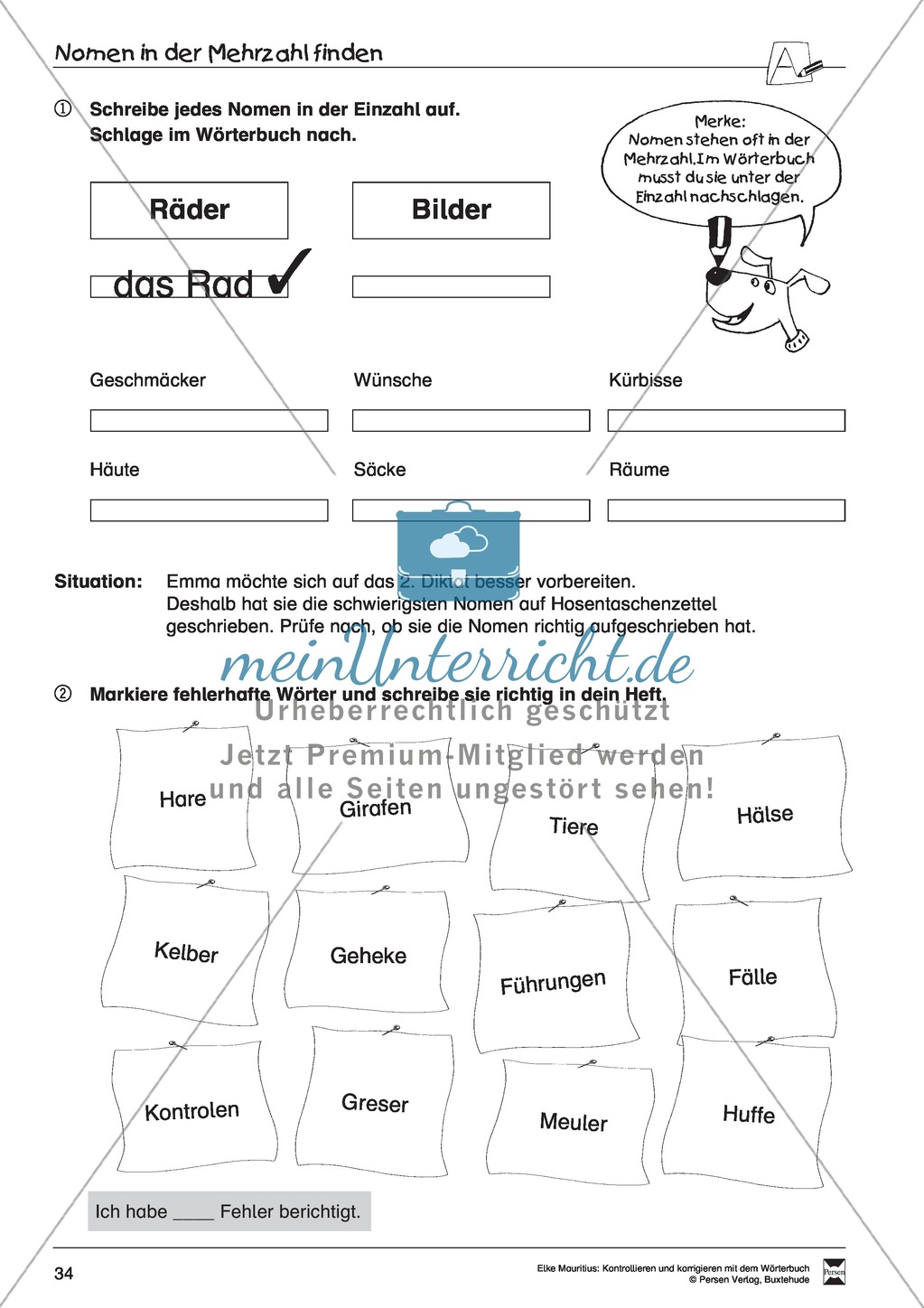 Arbeit mit dem Wörterbuch Preview 29