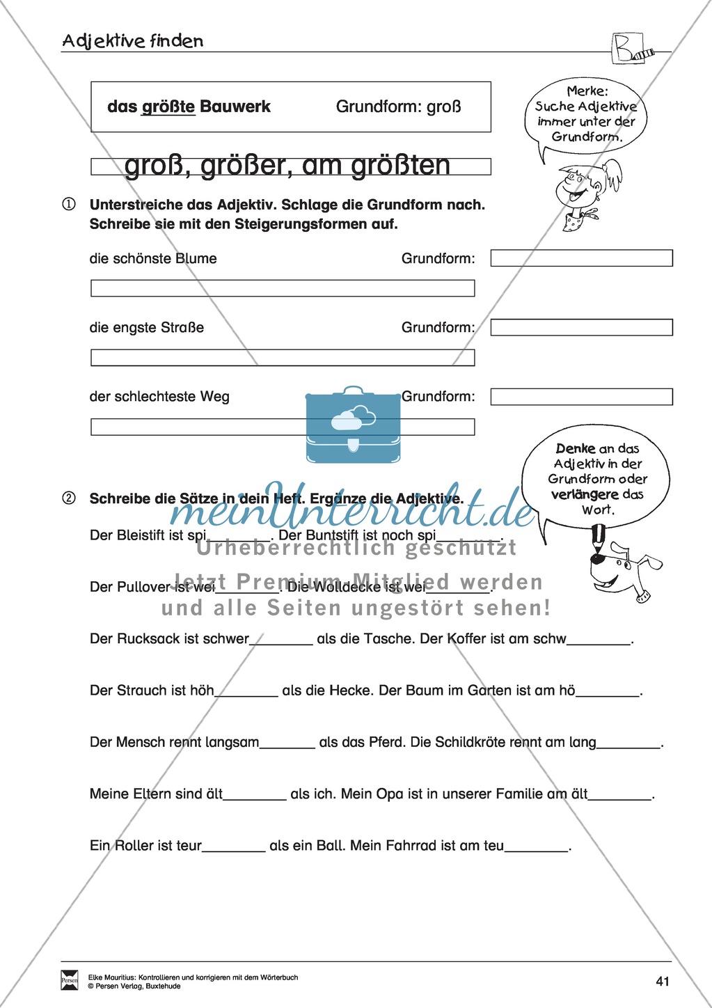 Arbeit mit dem Wörterbuch Preview 36