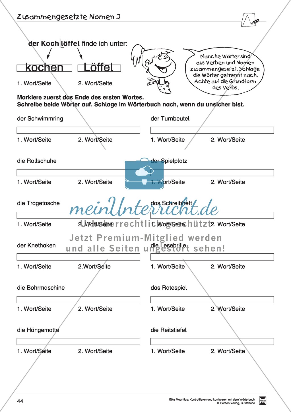 Arbeit mit dem Wörterbuch Preview 39