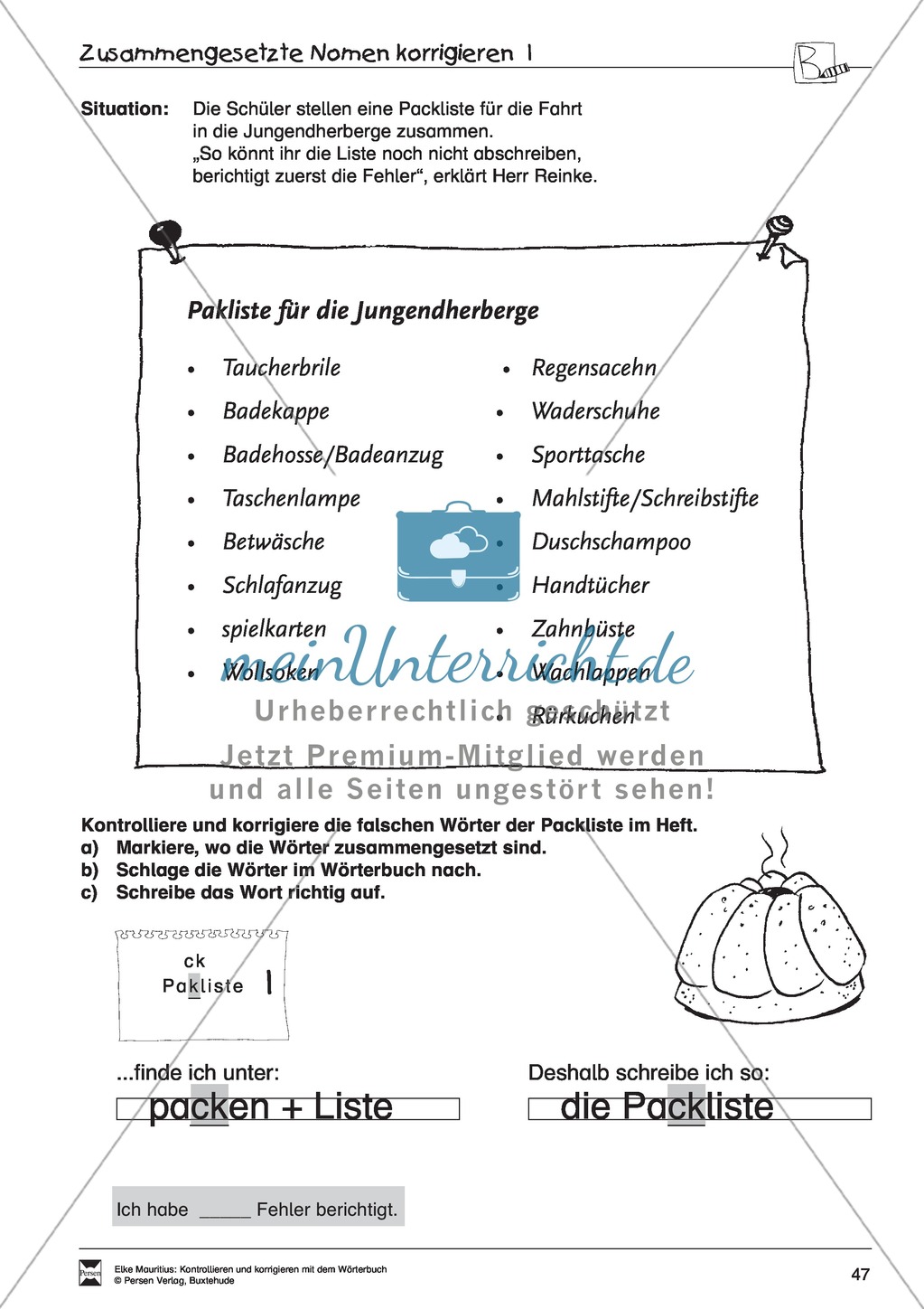 Arbeit mit dem Wörterbuch Preview 42