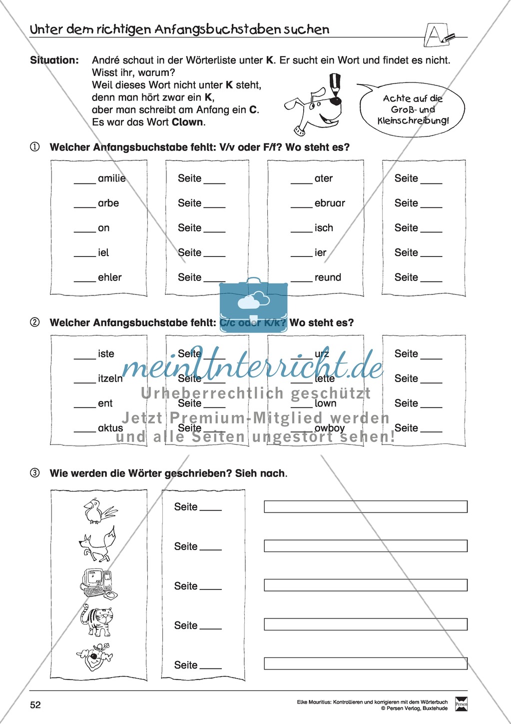 Arbeit mit dem Wörterbuch Preview 47