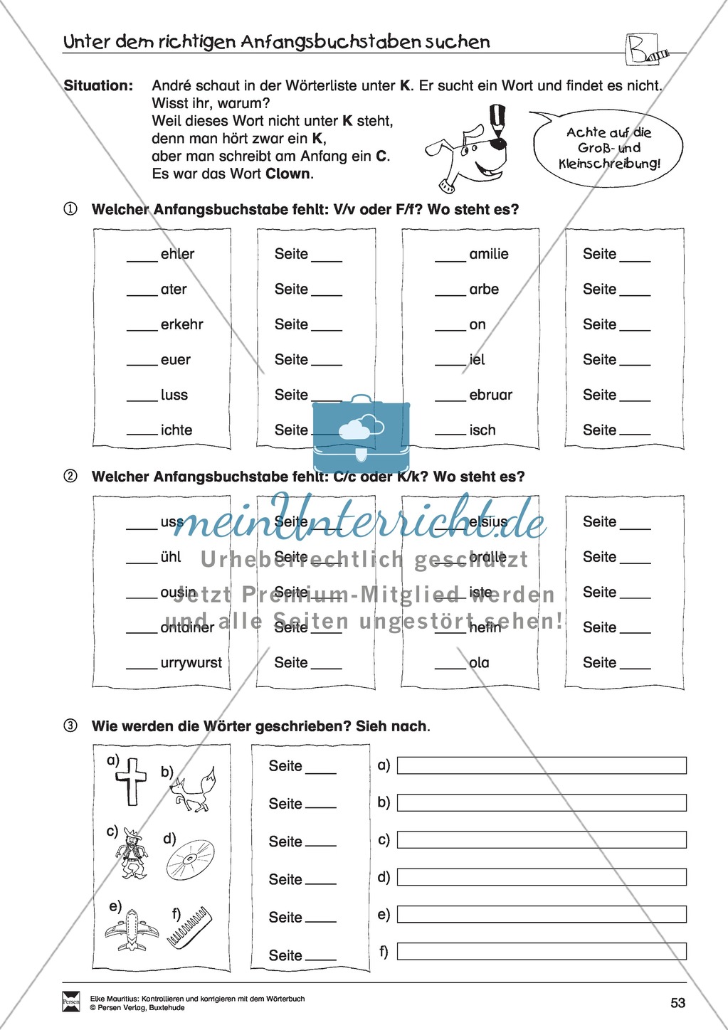 Arbeit mit dem Wörterbuch Preview 48