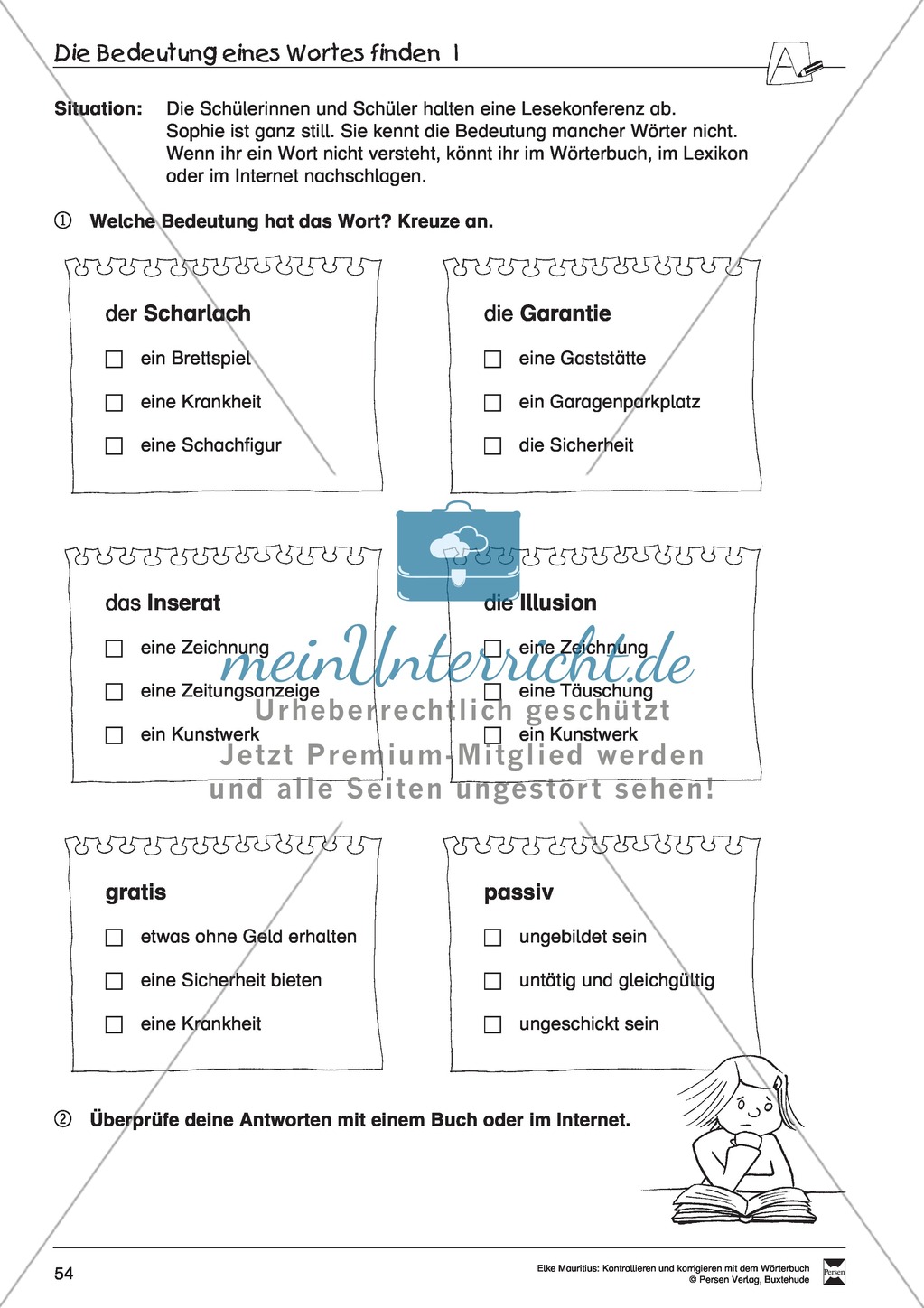 Arbeit mit dem Wörterbuch Preview 49
