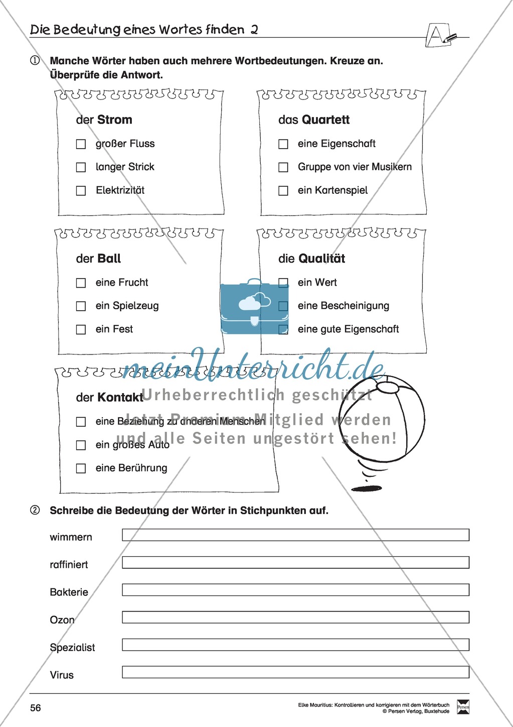 Arbeit mit dem Wörterbuch Preview 51