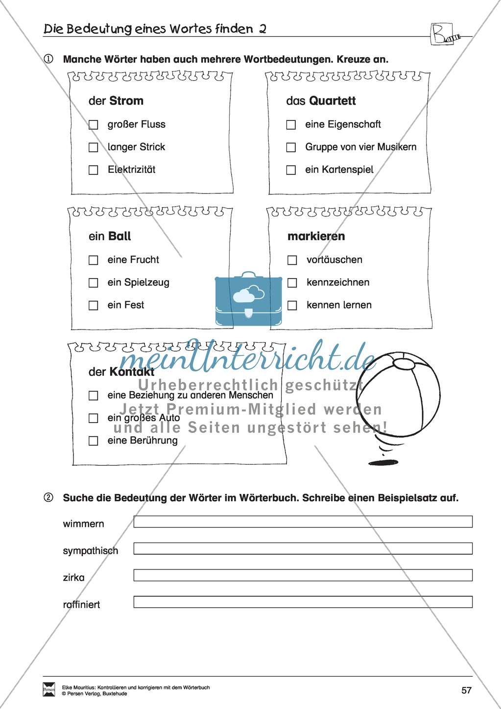 Arbeit mit dem Wörterbuch Preview 52