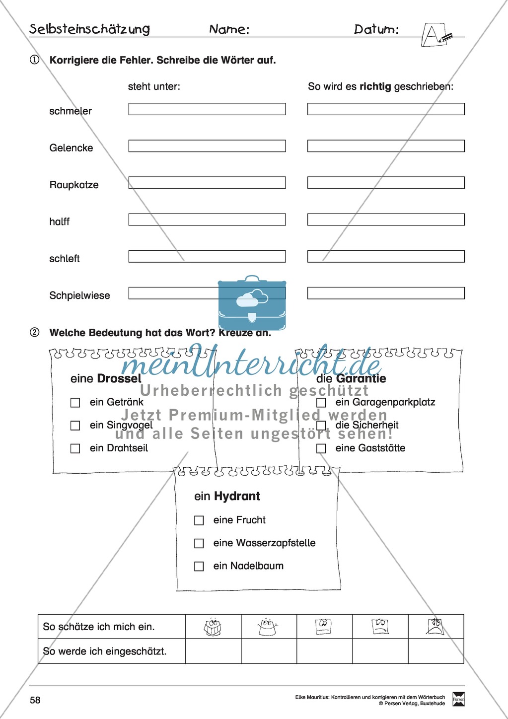 Arbeit mit dem Wörterbuch Preview 53