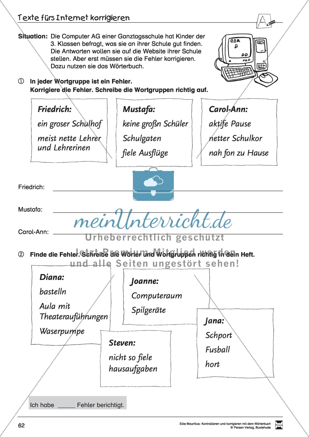 Arbeit mit dem Wörterbuch Preview 57