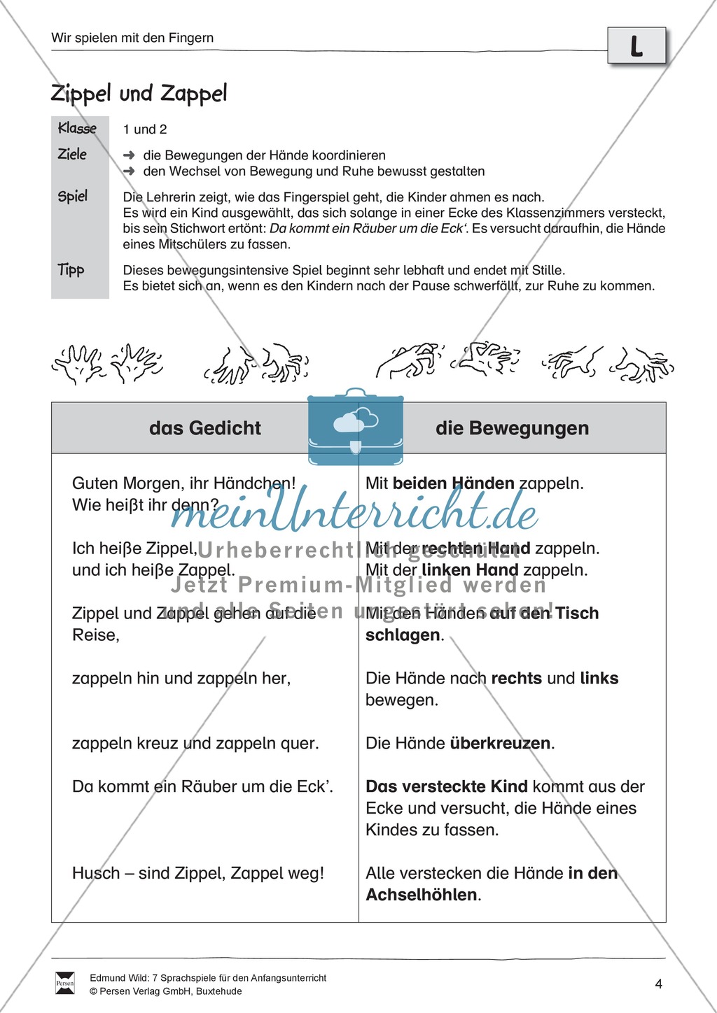 Buchstaben und Fingerübungen:
