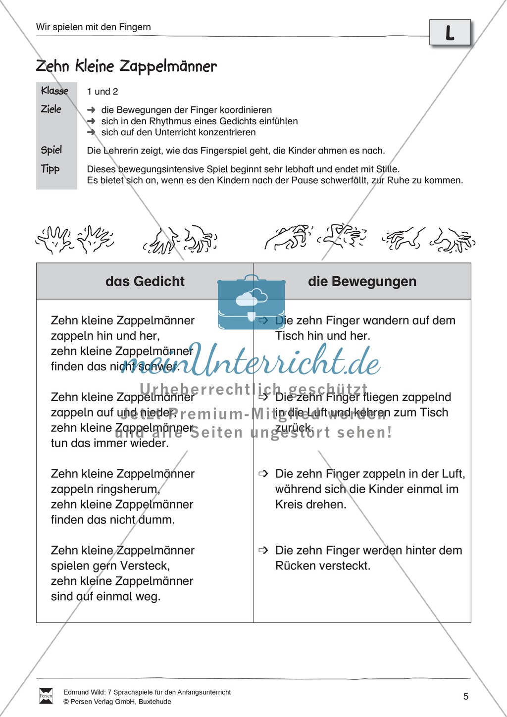 Buchstaben und Fingerübungen: