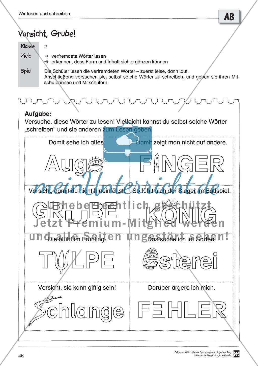 Sprachspiele - Wortspiele: