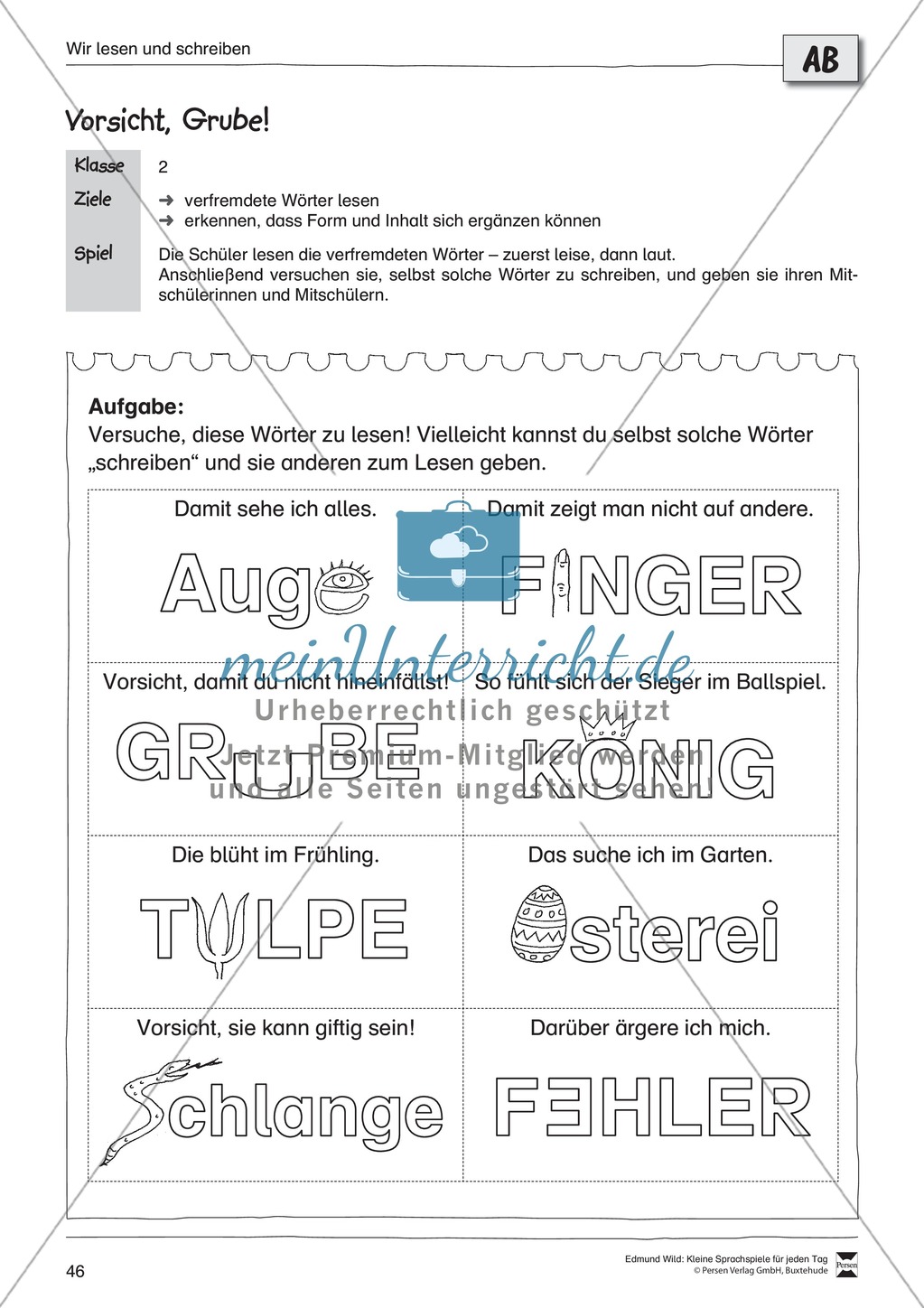 Sprachspiele - Wortspiele:
