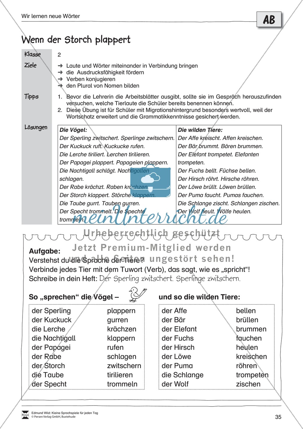 Sprachspiele - Wortspiele: