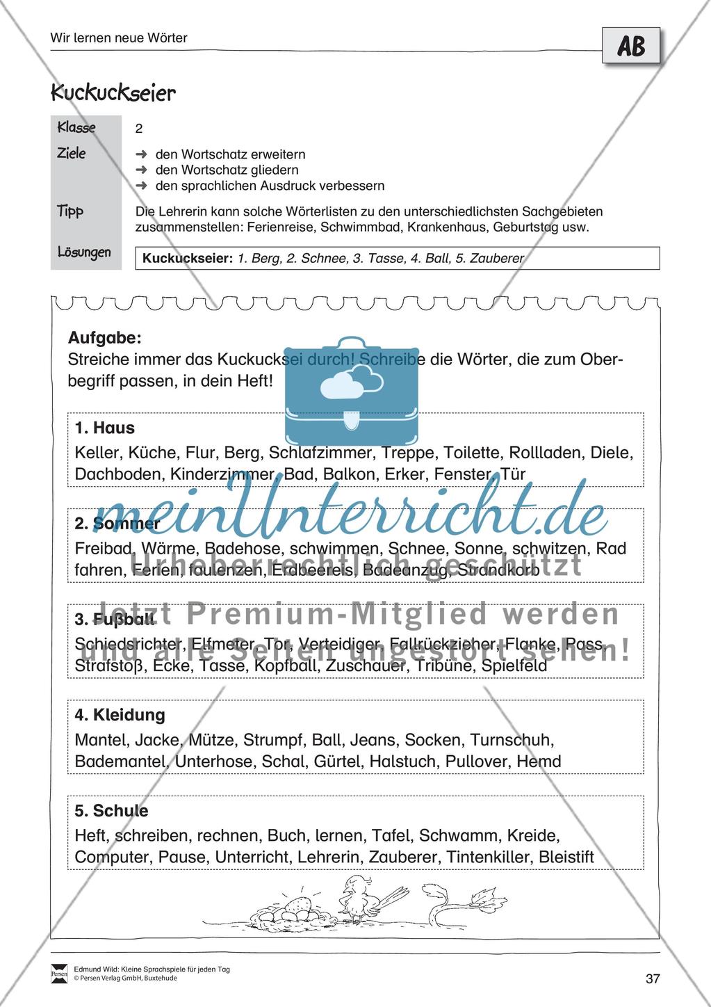 Sprachspiele - Wortspiele: