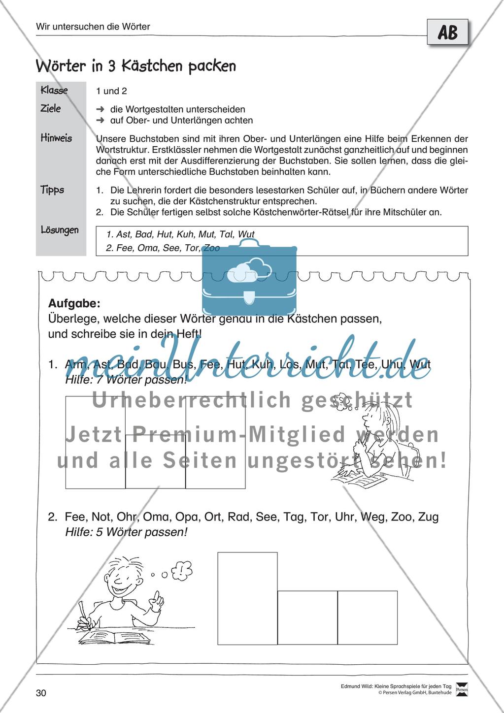 Sprachspiele - Wortspiele:
