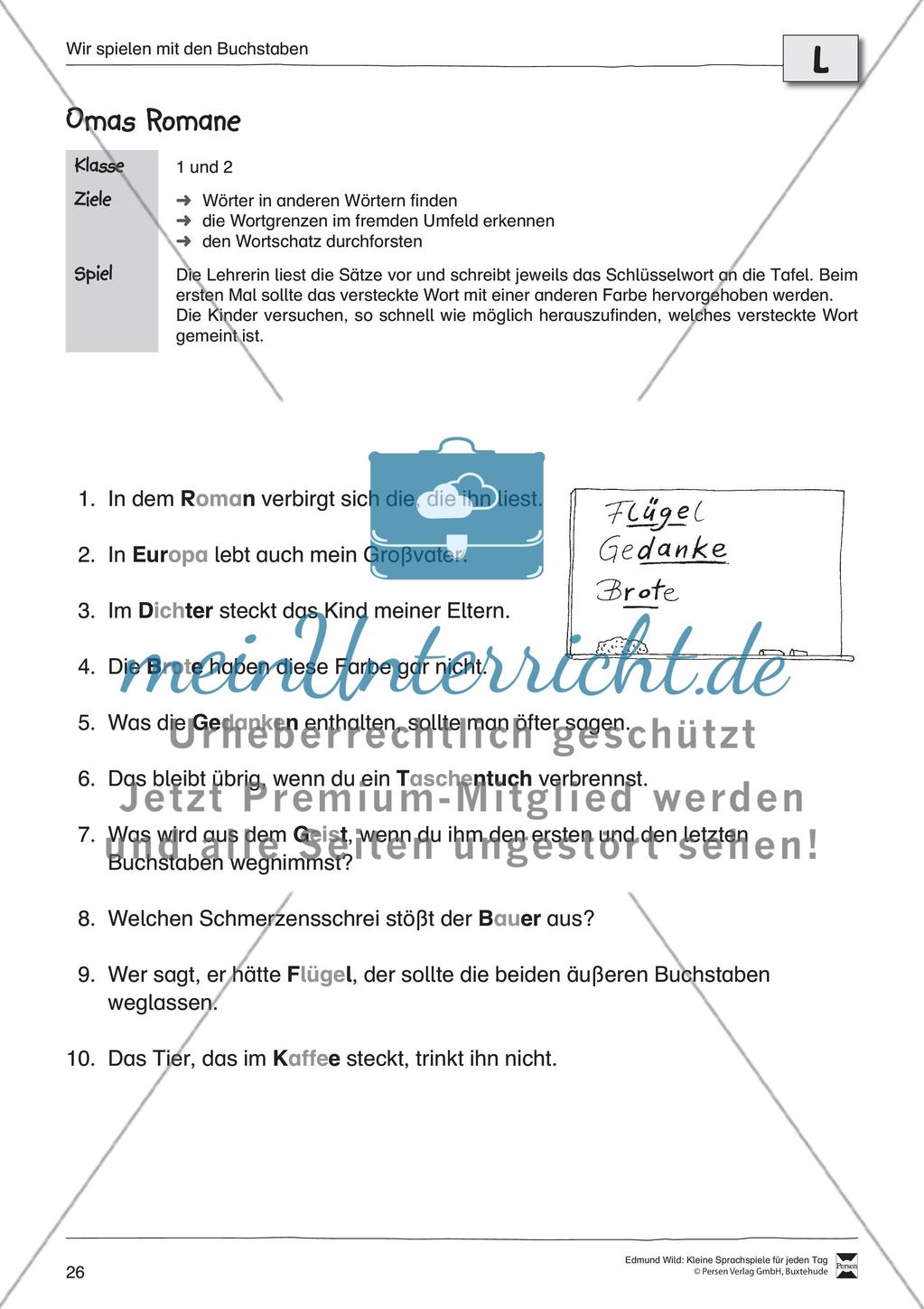 Sprachspiele - Wortspiele: