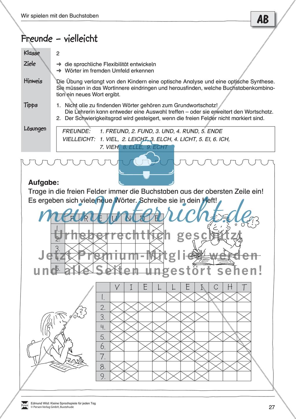 Sprachspiele - Wortspiele: