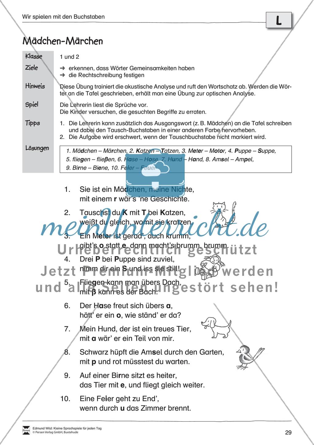 Sprachspiele - Wortspiele: