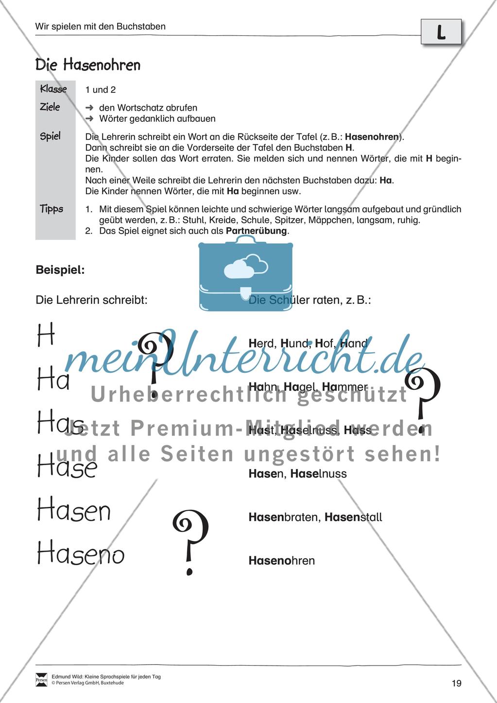 Sprachspiele - Wortspiele: