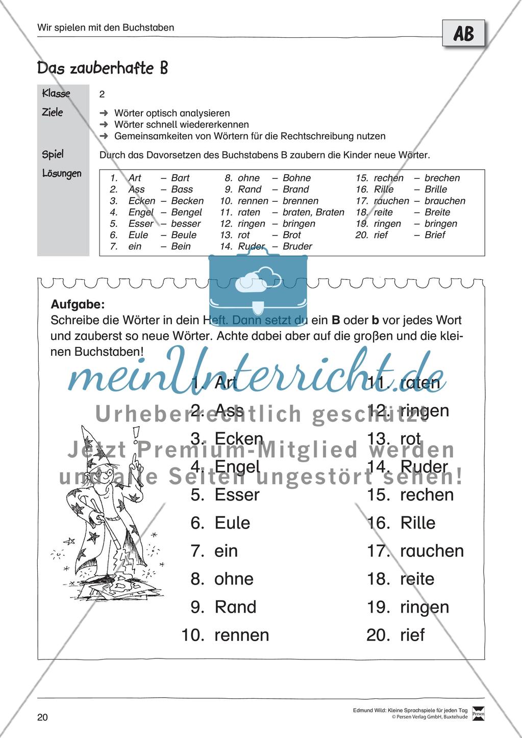 Sprachspiele - Wortspiele: