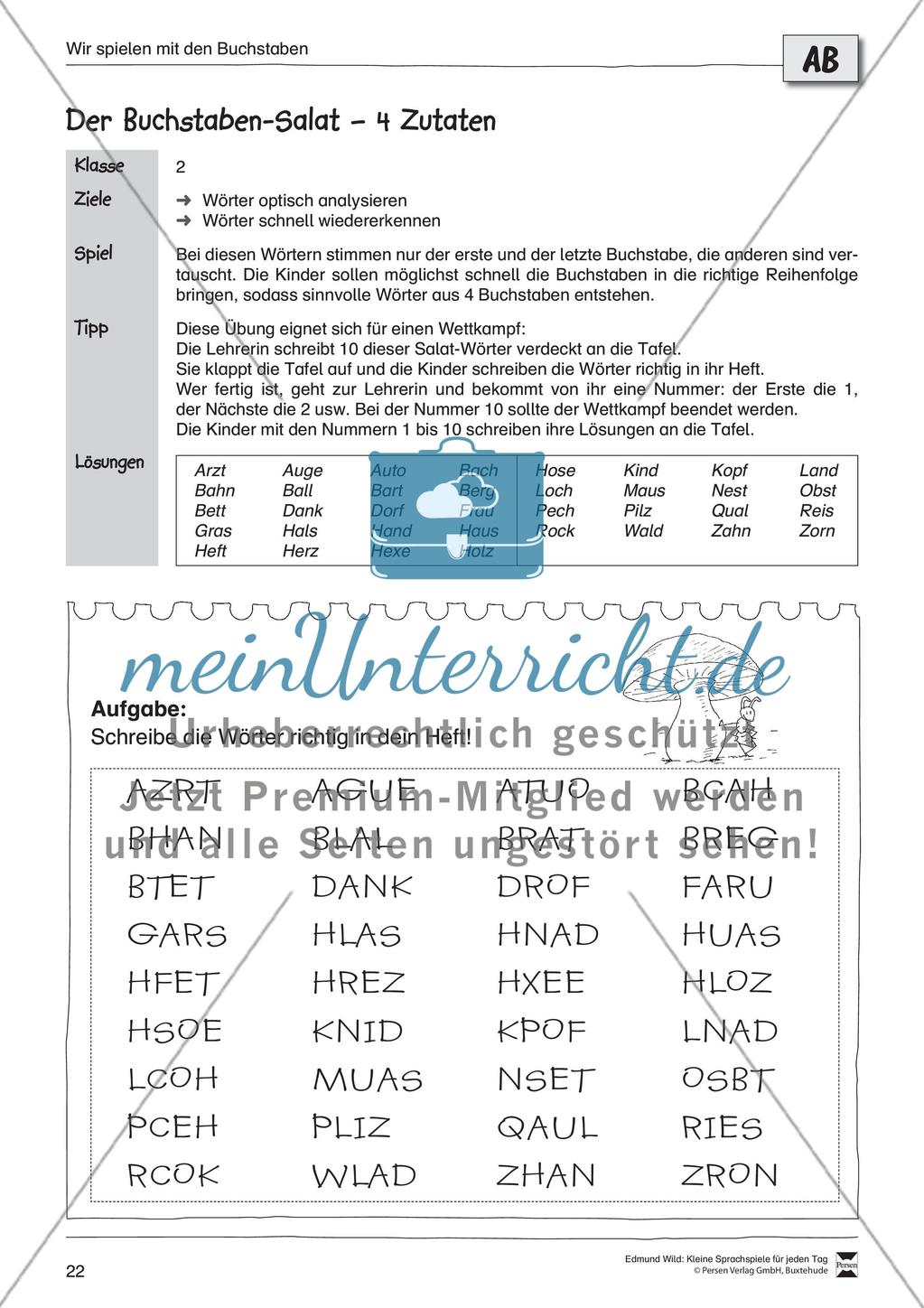 Sprachspiele - Wortspiele: