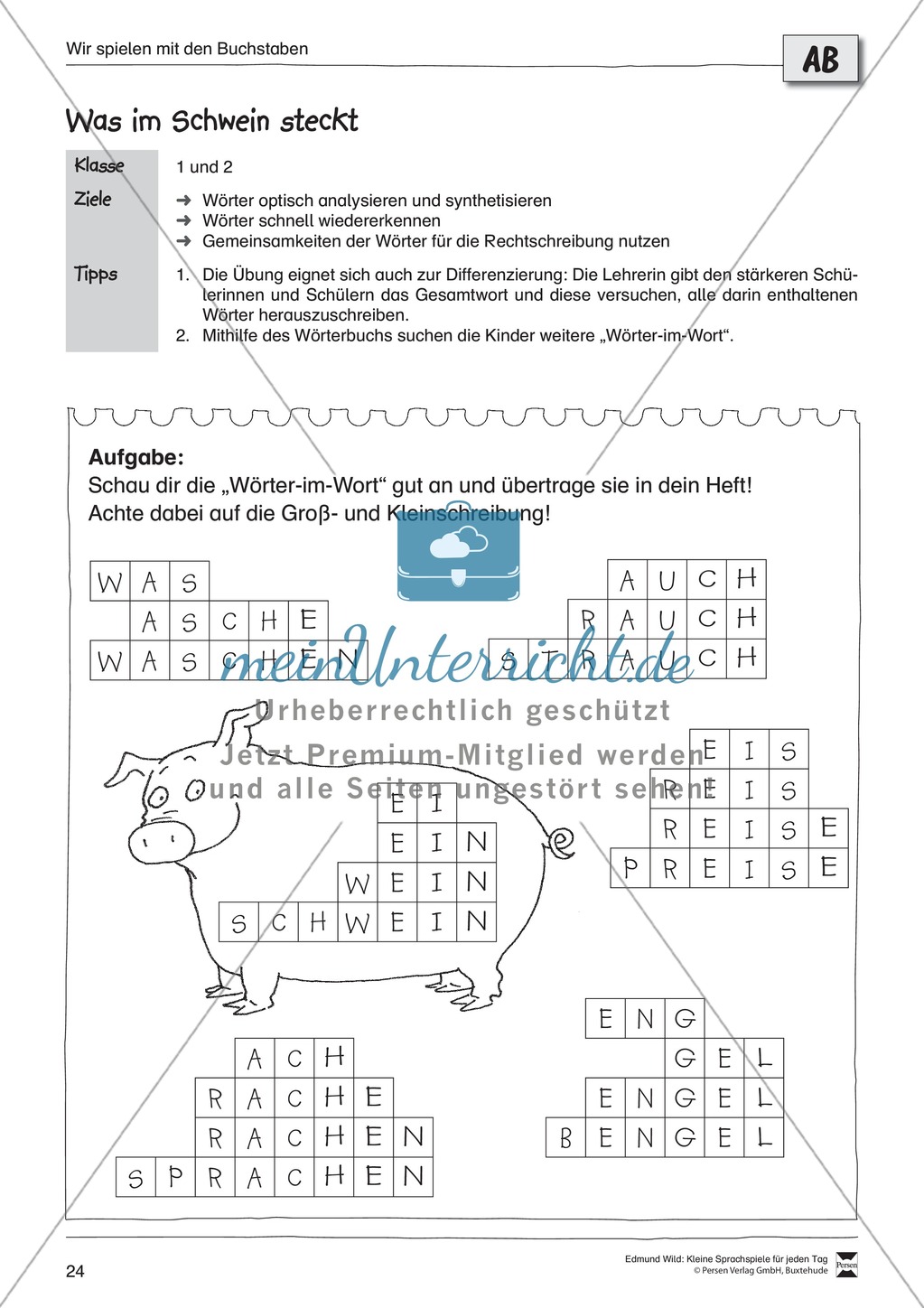 Sprachspiele - Wortspiele: "Buchstabenspiele" - Arbeitsblätter + Übungen Preview 9