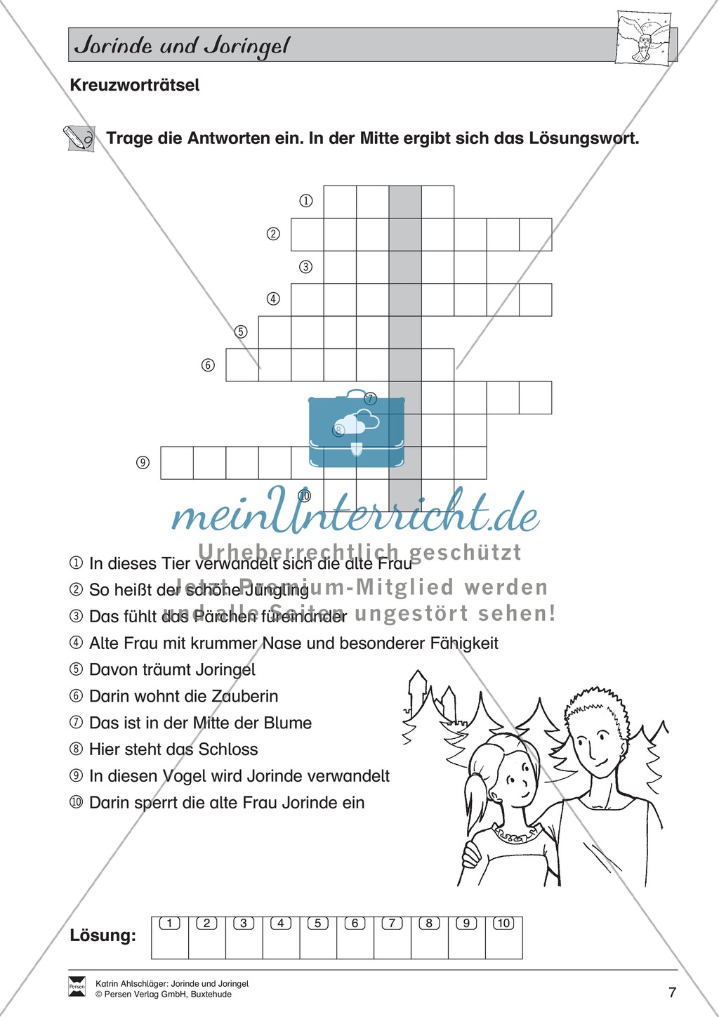 Differenzierungsstufe 3: Märchentext mit Aufgaben Preview 4