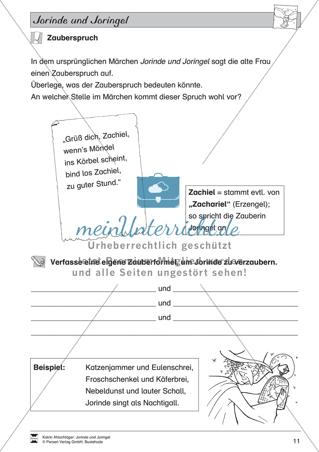 Differenzierungsstufe 3: Märchentext mit Aufgaben Preview 8