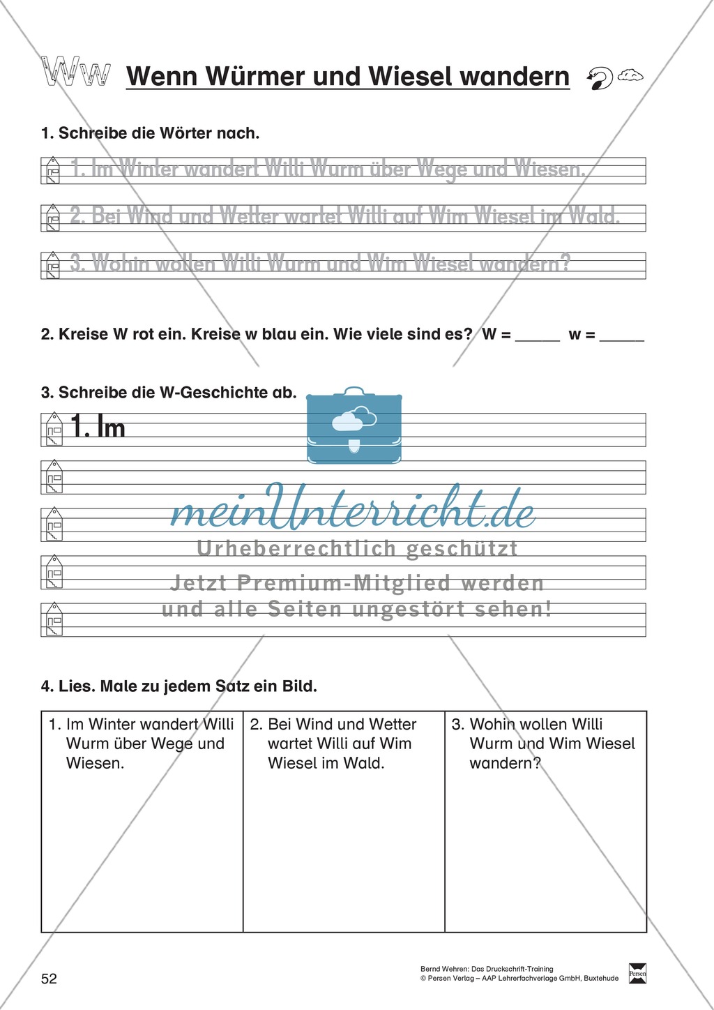 Schöner schreiben: "Druckschrift Training" Arbeitsblätter + Aufgaben + Übung Preview 45