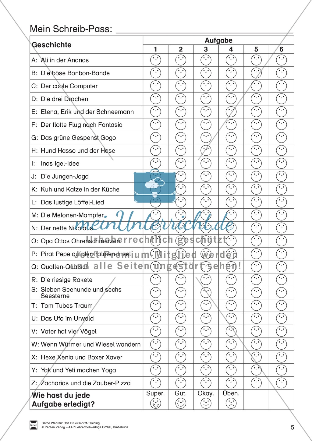 Druckschrift-Training: Schreib-Pass Preview 1