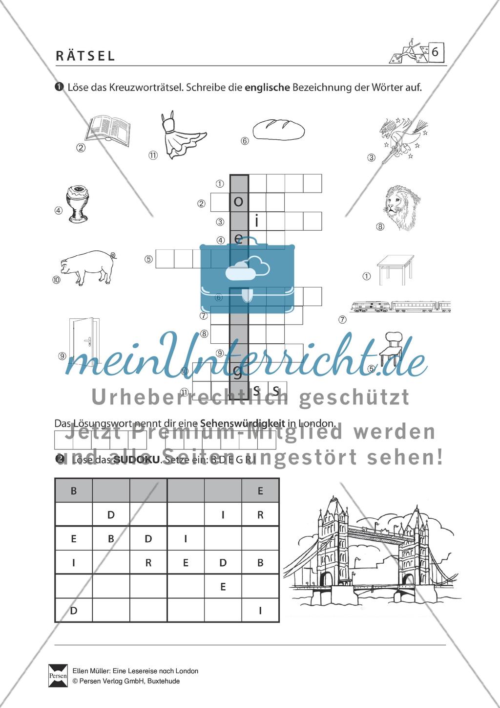 London: Kreuzworträtsel + Sudoko + Lösungen Preview 1