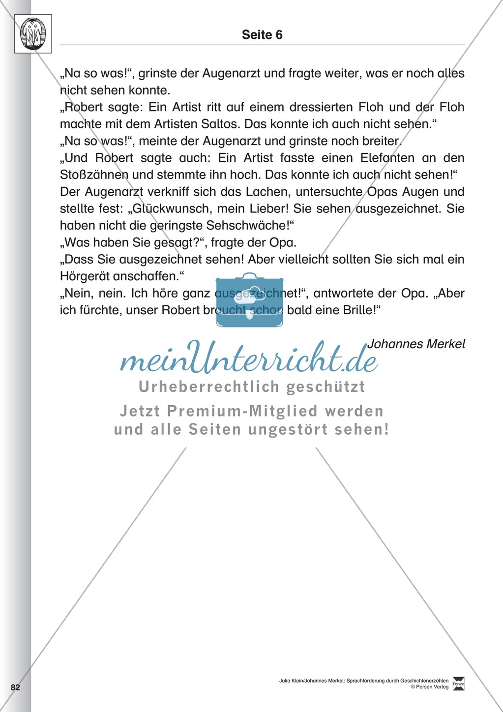 Sprachförderung: Der Zirkusbesuch: Lesetext, Hinweise zum Erzählen und Schreiben und Arbeitsblätter Preview 6