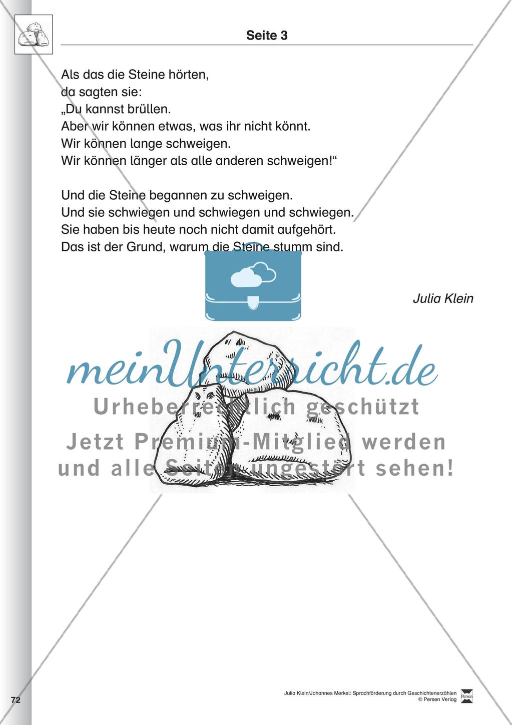 Sprachförderung: Die Stunde der Angeberei: Lesetext, Hinweise zum Erzählen und Schreiben und Arbeitsblätter Preview 3