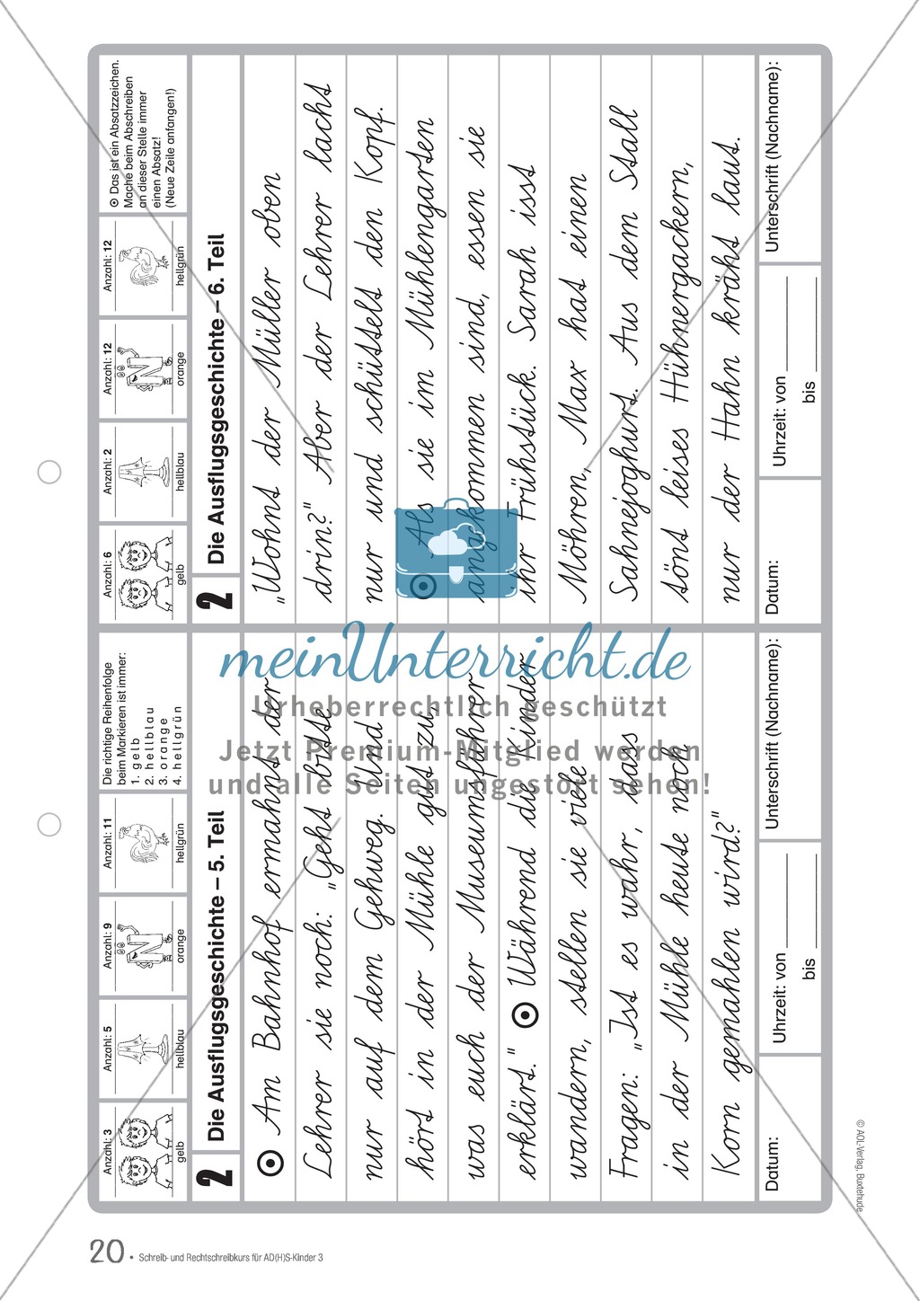Die Sportgeschichte: Text und Bearbeitungsbogen Preview 3