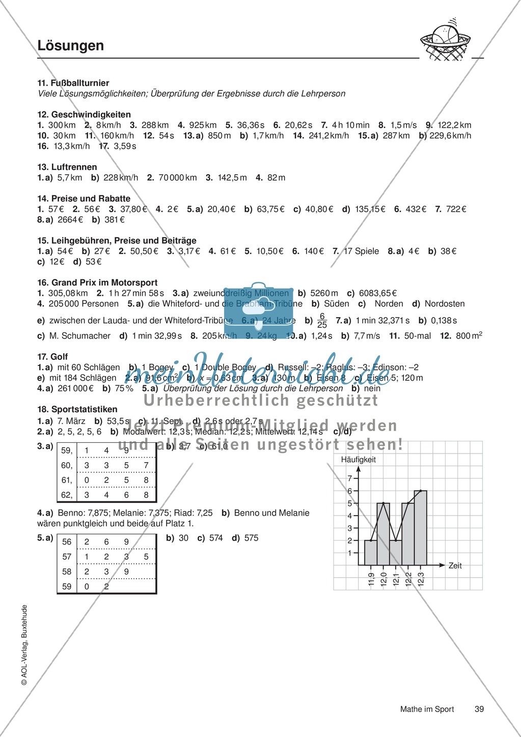 Geschwindigkeit von 59 62