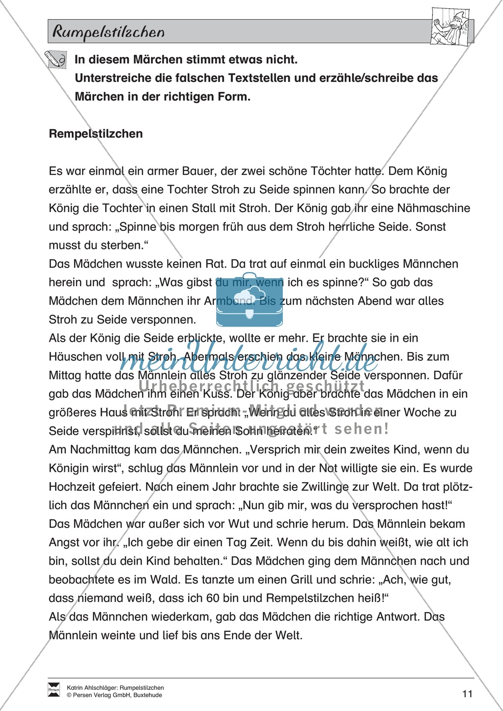 Märchen im Unterricht: