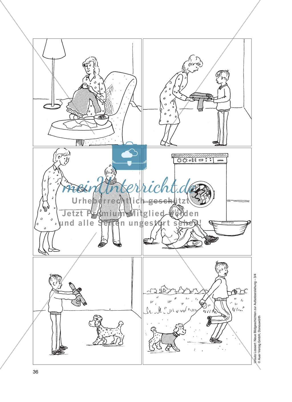 Bildergeschichten im DU - Eine gute Idee: Arbeitsblätter Preview 1