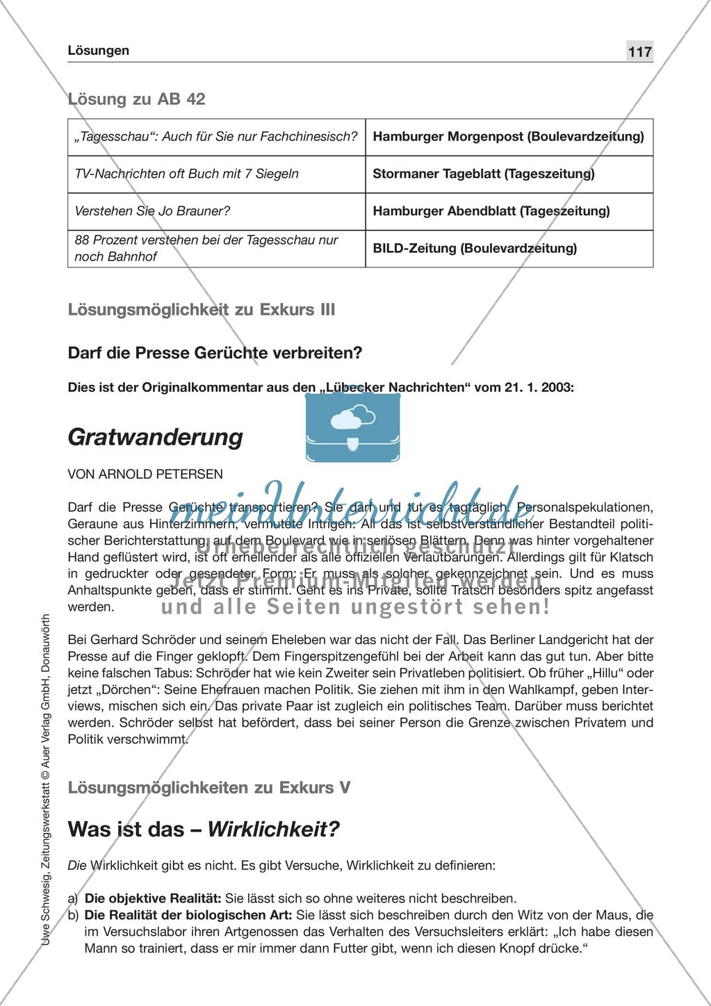 Gerüchte in der Zeitung: Lesetexte mit Aufgaben Preview 5