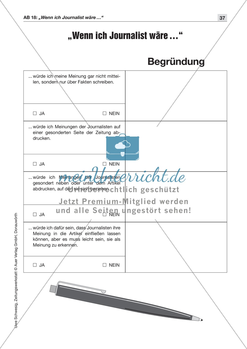 Textsorte 4: Der Kommentar: Lesetexte, Arbeitsblätter und Lösungen Preview 6