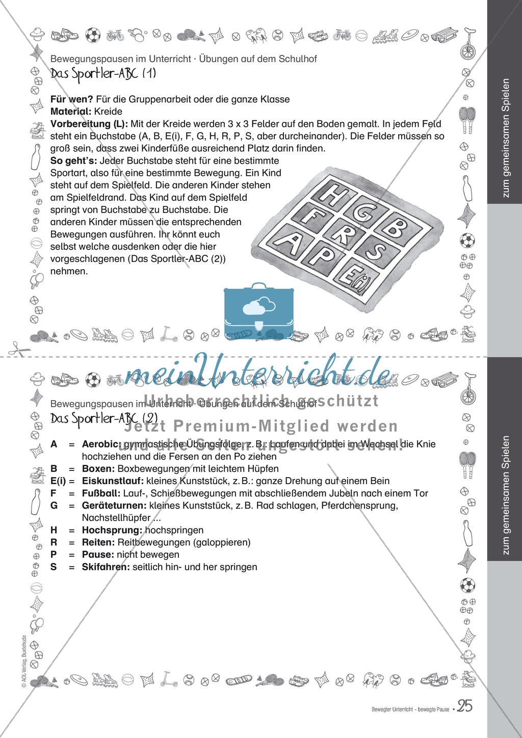Übungen und Spiele für eine bewegte Grundschule: Material komplett Preview 21
